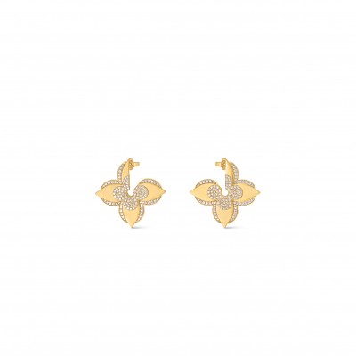 LOUIS VUITTON LV MEDAILLON EARRINGS M01995